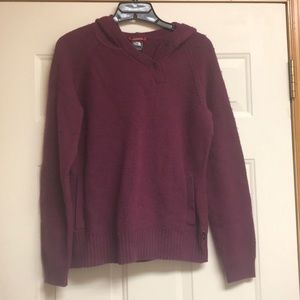 Burgundy The North Face Sweater/ Sweat Shirt